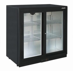 Barkühlschrank schwarz mit Schiebetür Modell BC...