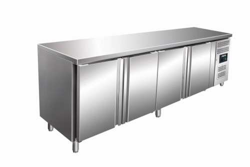 Edelstahl Kühltisch 4-türig Modell KYLJA 4100 TN
