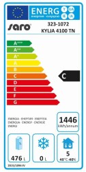 Edelstahl Kühltisch 4-türig Modell KYLJA 4100 TN