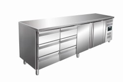 Kühltisch inkl. 2 x 3er Schubladenset Modell KYLJA...