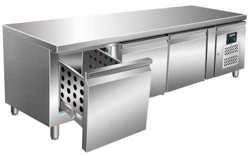 Unterbaukühltisch mit 3 Schubladen Modell UGN 3100 TN-3S