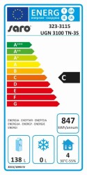 Unterbaukühltisch mit 3 Schubladen Modell UGN 3100...