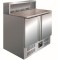 Pizzatisch Modell GIANNI PS 900 mit Aufsatz 5 x GN 1/6