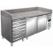 Pizzatisch mit Schubladen Modell MARGA PZ 2610 TN