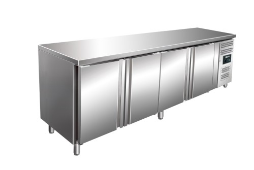 Edelstahl Tiefkühltisch 4-türig Modell HAJO 4100 BT