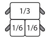 E7/CPCEXF Nudelkorb-Set: 2 x 1/6 GN + 1 x 1/3 GN