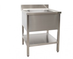 Edelstahl Spültisch T 700 mm B 700 mm