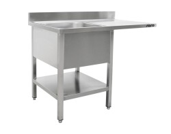 Spülcenter mit 1 Becken links T 700 mm B 1400 mm