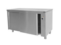 Edelstahl Wärmeschrank T 700 mm B 1800 mm