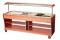 Buffetwagen Teakfarben - warm 6 x 1/1 GN Tiefe 150 mm