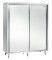Edelstahl Hochschrank mit Schiebetüren B 1400 x T 600 mm