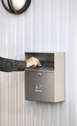 Wandascher silber