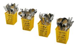 Zanussi  Satz mit 8 Besteckbehältern