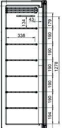 Tiefkühlschrank mit Glastür GLEE X-Slim