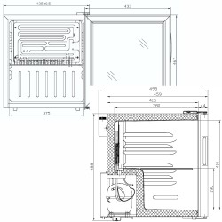 Kühlschrank Counter 21-Silver