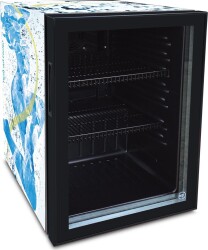 Kühlschrank schwarz Counter 68-Black