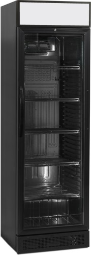 Getränkekühlschrank schwarz mit Glastür CEV425BCPLA