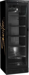Getränkekühlschrank schwarz mit Glastür...
