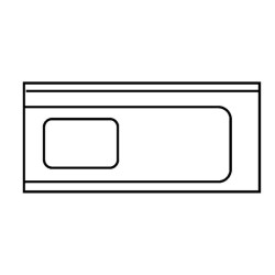 Universal-Zulauftisch 1200 mm Anbau rechts Becken links