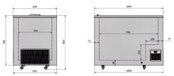 Impulstiefkühltruhe 38 G mit Glasschiebedeckel
