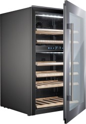 Weinkühlschrank mit Glastür 2 Zonen einbaufähig Vino 142
