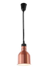 Infrarot Heizlampe rund Kupfer eloxiert inkl. Leuchtmittel