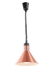 Infrarot Heizlampe Kupfer eloxiert  inkl. Leuchtmittel