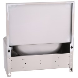 Handwaschbecken halbrunde Form BxTxH 48x35x22cm