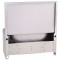 Handwaschbecken halbrunde Form BxTxH 48x35x22cm
