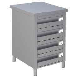 Schubladenschrank mit 3 Schubladen Breite 500 mm x Tiefe...