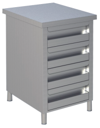 Schubladenschrank mit 3 Schubladen Breite 500 mm x Tiefe...