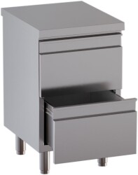 Edelstahl Schubladenschrank mit 2 Zügen...