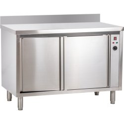 Wärmeschrank mit Aufkantung Breite 1800  x Tiefe 600 mm