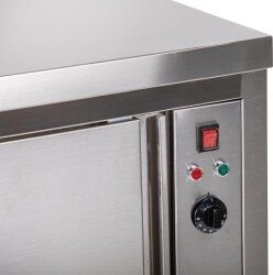 Wärmeschrank mit Aufkantung Breite 2000 x Tiefe 700 mm