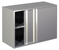 Wandhängeschrank mit Schiebetüren B 100cm H 65cm