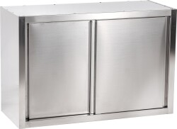 Gastro Wandhängeschrank aus Edelstahl mit zwei...