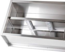 Wandhängeschrank mit Schiebetüren B 120cm H 65cm