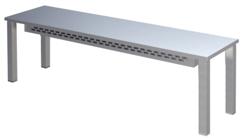 Aufsatzbord Breite 200cm mit Wärmemodul