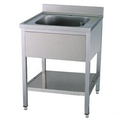Spültisch 1 Becken mit Aufkantung B 70cm T 60cm