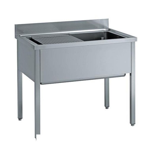 Topfspüle mit Aufkantung B 160cm