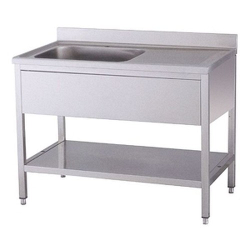 Spültisch 1 Becken links mit Aufkantung B 100cm T 60cm