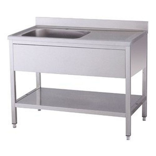 Spültisch 1 Becken links mit Aufkantung B 120cm T 70cm