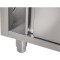 Spültisch mit Schiebetüren B 140cm T 70cm 2 Becken links