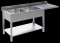 Spülcenter B 160cm-Becken links
