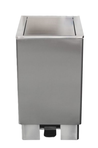 Edelstahlmülleimer Apollo 60 L mit Gasdämpfer