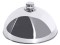 Tellerglocke 25 cm mit Knopfgriff aus Edelstahl