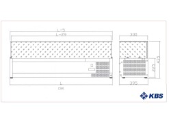 Kühlaufsatz RX1500 mit eckigem Glasaufbau