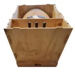 Glühwein-Durchlauferhitzer Fass Holz 6 kW - 3-leitig Luftkompressor
