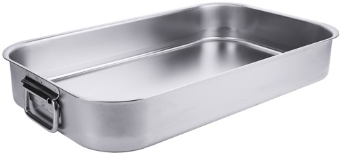Edelstahl Bratpfanne rechteckig 24 Liter
