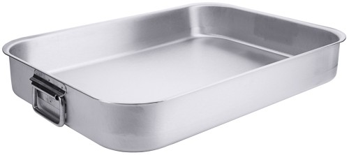 Edelstahl Bratpfanne rechteckig 35 Liter